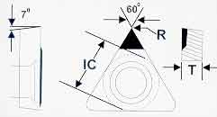 Triangular Diamond Cutting Insert