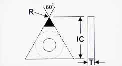 Triangular Diamond Cutting Insert