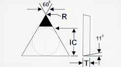 Triangular Diamond Cutting Insert