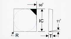 Square Diamond Cutting Insert