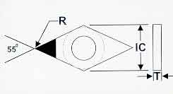 Diamond-shaped Diamond Cutting Insert